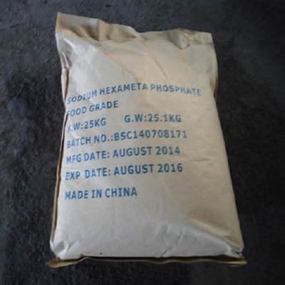Categoría alimenticia del hexametafosfato SHMP del sodio de la sal del fosfato del fósforo el 68%