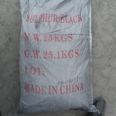 C.I. Sulphur Black 1 BR negro 1326-82-5 del azufre de CAS el 160% para el papel de cuero del algodón